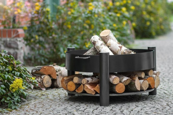 Feuerschale "Wood-Stock" mit Schwenkgrill