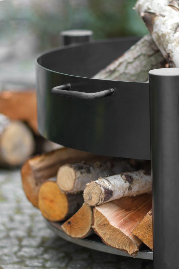 Feuerschale "Wood-Stock" mit Funkenschutzhaube