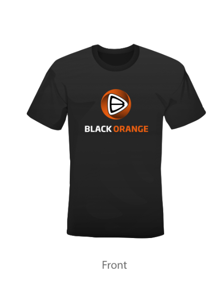 T-Shirt "Black Orange"