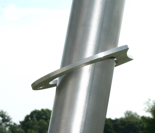 Zugplatte Edelstahl für Sonnensegelmasten aus Edelstahl (290 cm - 310 cm - 340 cm Länge)