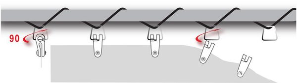 Drehfix für Balkonverkleidung (8 Stück)